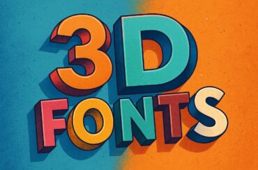 3d font