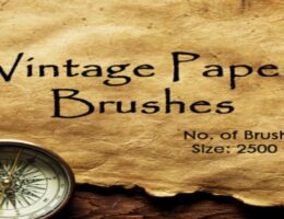 Vintage Paper Photoshop Brushes