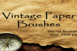Vintage Paper Photoshop Brushes