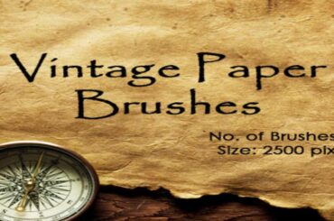 Vintage Paper Photoshop Brushes