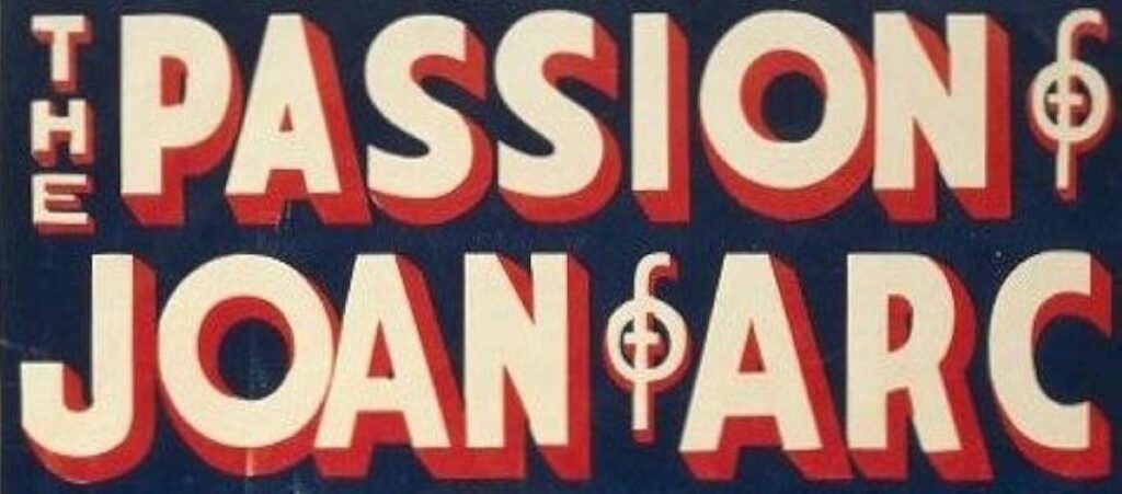 The Passion of Joan of Arc Font