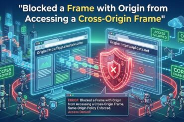 Blocked a Frame with Origin from Accessing a Cross-Origin Frame