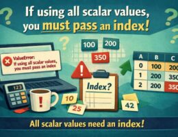 If Using All Scalar Values, You Must Pass an Index