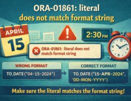 ORA-01861: Literal Does Not Match Format String