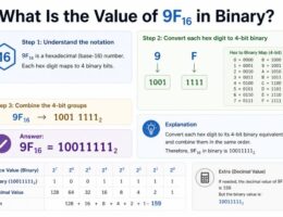 What Is the Value of 9F16 in Binary
