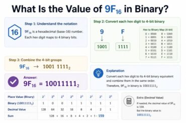What Is the Value of 9F16 in Binary