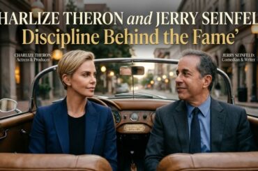 Charlize Theron and Jerry Seinfeld