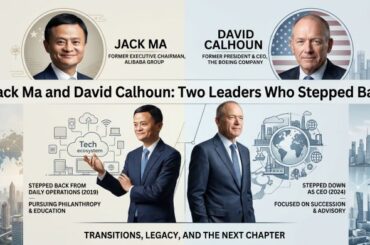 Jack Ma and David Calhoun