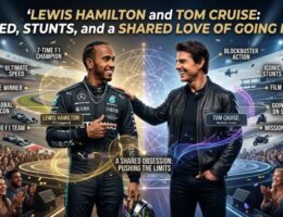 Lewis Hamilton and Tom Cruise