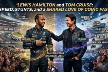 Lewis Hamilton and Tom Cruise