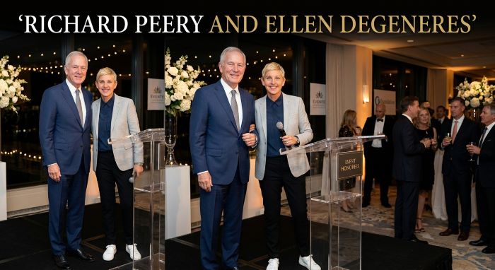 Richard Peery and Ellen DeGeneres