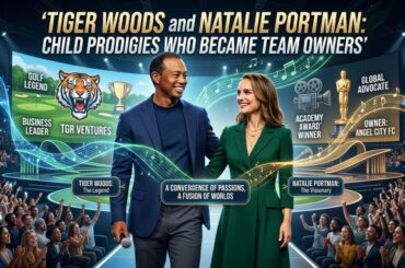 Tiger Woods and Natalie Portman