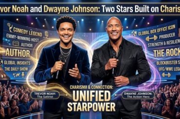 Trevor Noah and Dwayne Johnson