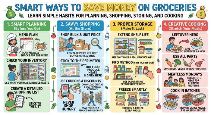 What Are Smart Ways to Save Money on Groceries